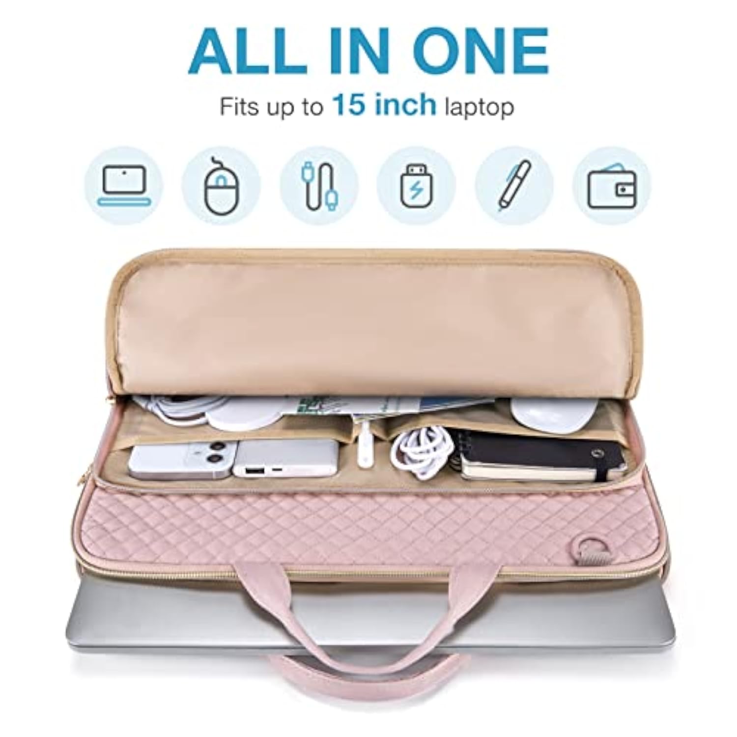 Protective Bag with Shoulder Strap for 13-15.6 Laptops