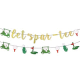Let’s Par-Tee Banner Golf Themed Birthday & Retirement Party Glitter Garland