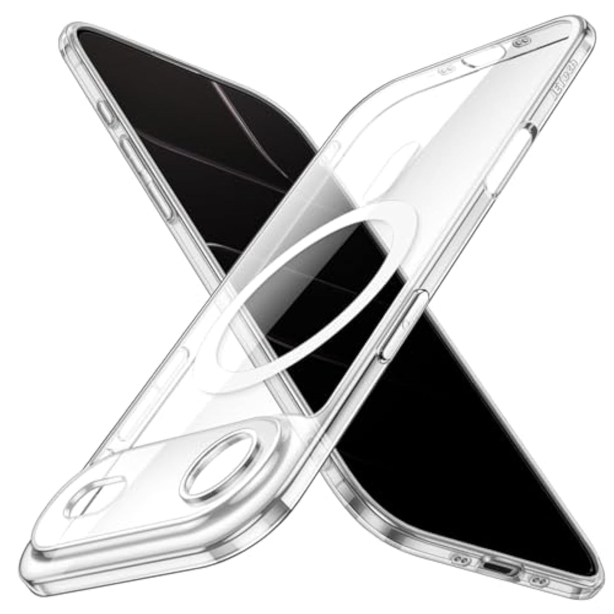 JETech Magnetic Slim Case for iPhone 17 Air Compatible with MagSafe, Camera Lens Full Protection, Ultra-Thin Lightweight Clear Minimalist Protective Phone Cover, 6.5-Inch Display (Clear)