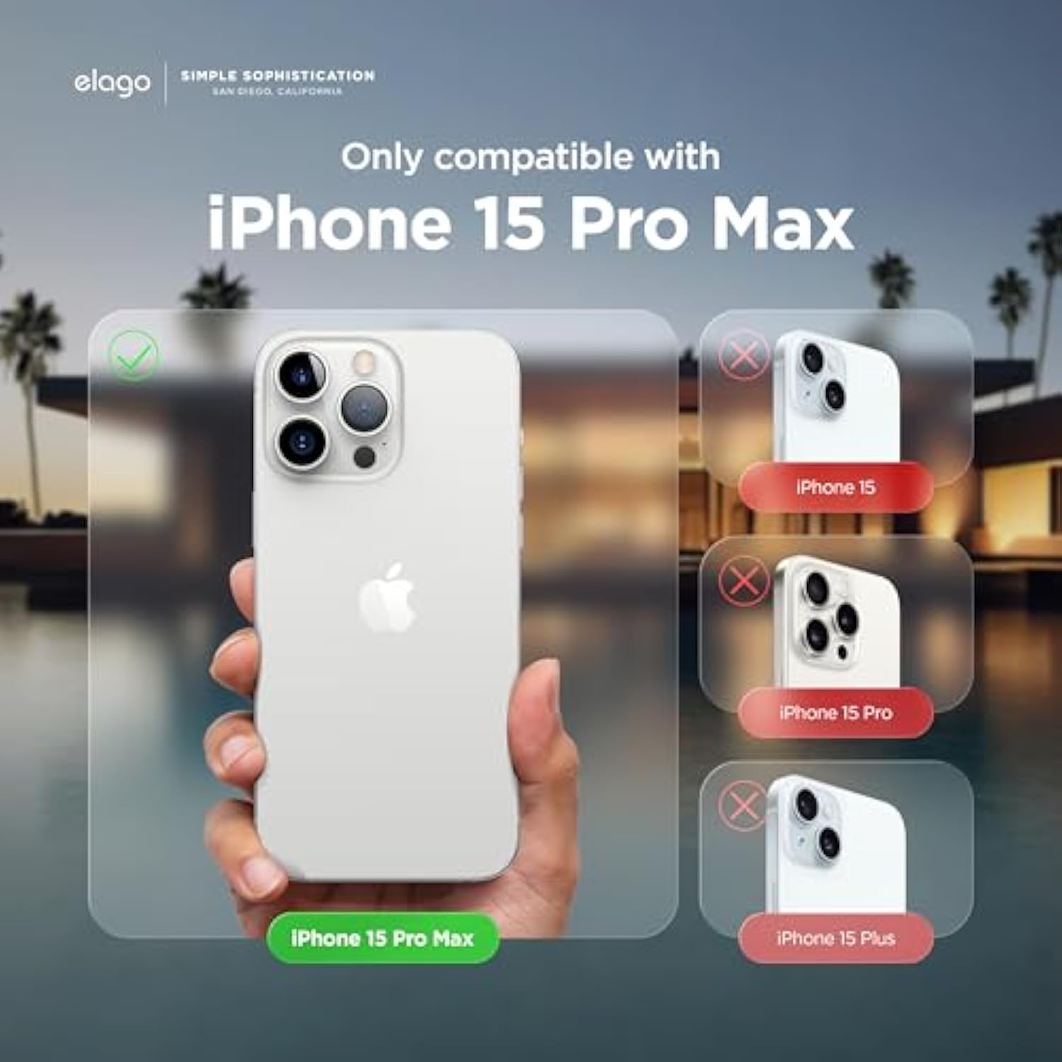 elago Liquid Silicone Case Compatible with iPhone 15 Pro Max, Premium Quality, Full Body Protection Case [4-Layer Shockproof Structure], Soft Microfiber Lining Anti-Scratch (Stone)