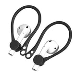 Ear Hook Ear Tips Replacement For Airpod, 1 Pair Over-Ear Soft Tpu Ear Hook & 2 Pairs In-Ear Silicone Ear Tips [Anti Slip][Anti Lost], Fit For Airpod Headphone [Gray/White](1+2S)
