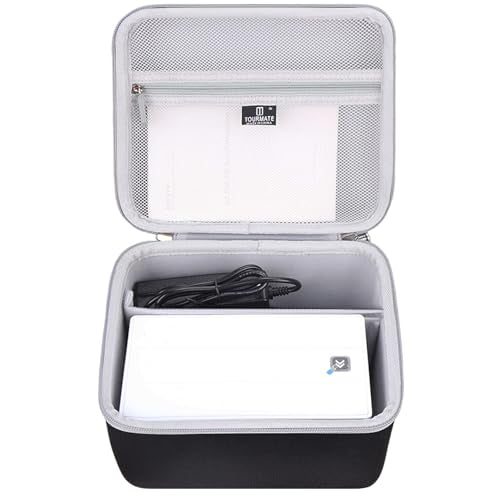 Hard Storage Case For Munbyn Bluetooth Thermal Label Printer - Travel Case For Jade/Pedoolo/Knaon/Nelkoglobal/Nelko Label Printer(Box For Sale) (Black & Gray)