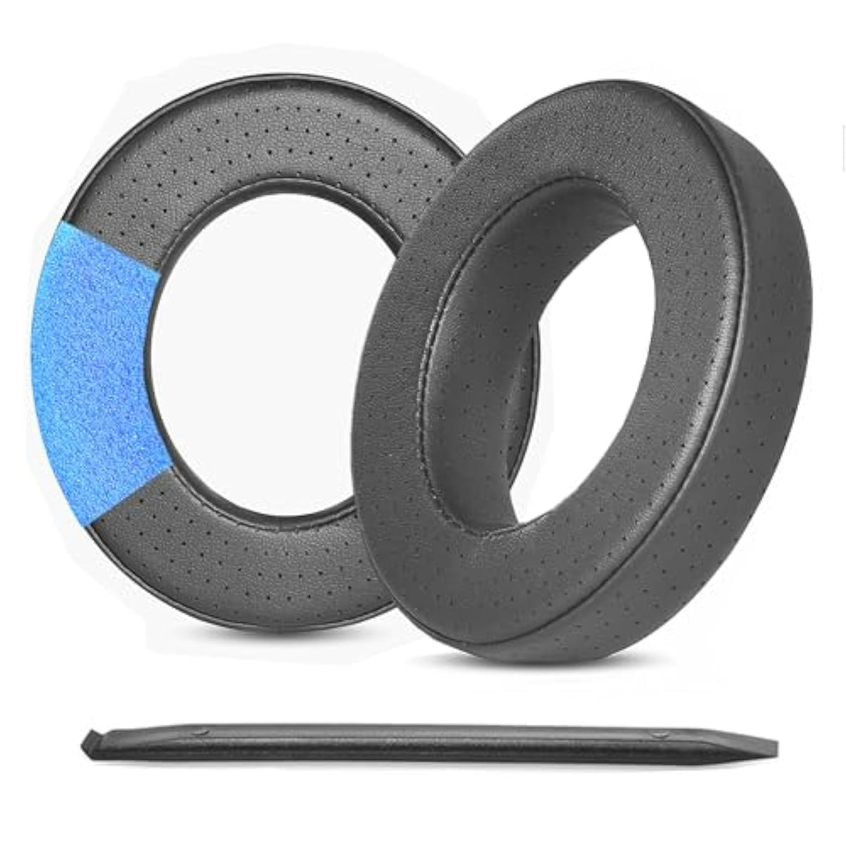 Clear Mg Earpads Replacement Compatible With Focal Clear/Elegia/Utopia/Stellia/Elex/Celestee Headphones Ear Pads Cushions Perforated Protein Leather Black