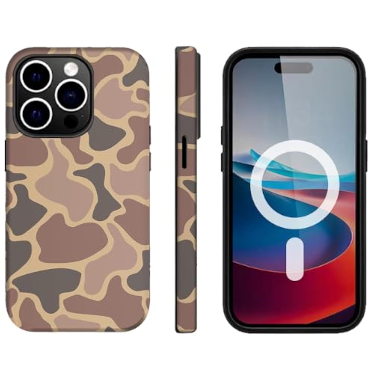 Case Compatible With Iphone 14 Pro Max,[Compatible With Magsafe] Camo Phone Case For Girl Women Boy Men,Scratch-Resistant Shockproof