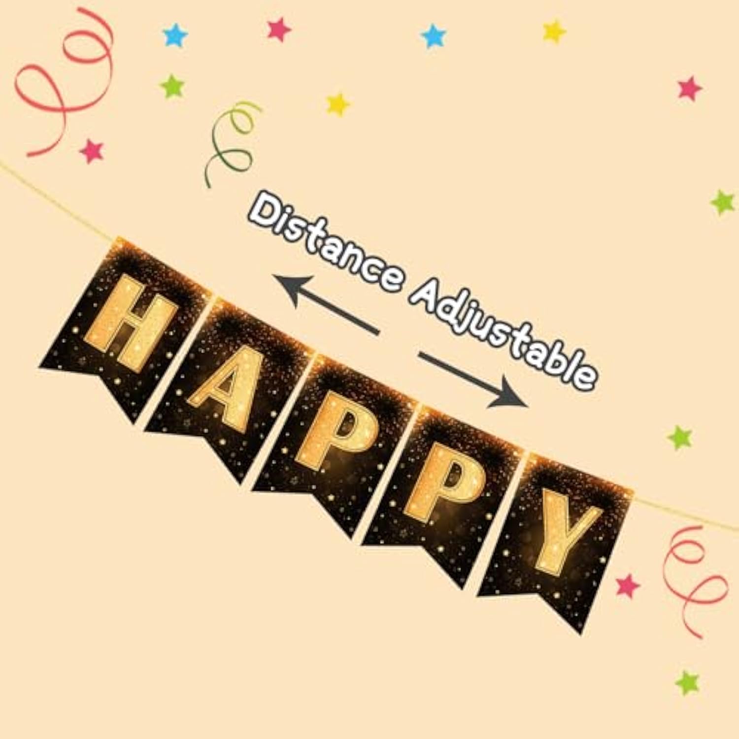 Happy New Year 2026 Banner Pre-Made Party Decorations NYE Supplies