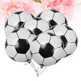 10 Pc 18 Inch Mylar Soccer Balloons for World Cup Party Decorations