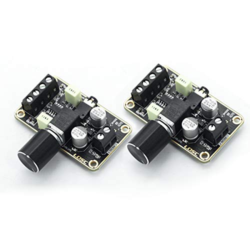 2 PCS Audio Amplifier Board,5W+5W Mini Amplifier Board PAM8406 DC 5V Digital Stereo Power Amp 2.0 Dual Channel Class D Amplify Module for Speaker