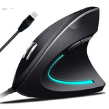 Ergonomic Mouse High Precision Optical Vertical Mouse Adjustable Dpi 800/1200 / 2400/3200 Wired Computer Mouse