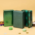 Wrapping Paper Roll Paper Gift Wrap 17 Inch X 120 Inch Per Roll 3 Different Green Design (42.3 Sq.Ft.Ttl)