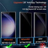 [2+3Pack] For Samsung Galaxy S23 Ultra Privacy Screen Protector [Not Glass] Accessories 2 Pack Film Privacy Screen For Samsung S23 Ultra 5G With 3 Pack Tempered Glass Camera Lens Protector