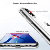 Case Compatible With Xs X Case Clear With Design Slim Protective Soft Tpu Bumper Embossed Pattern Protective 5.8 Inch (Flower Bouquet)