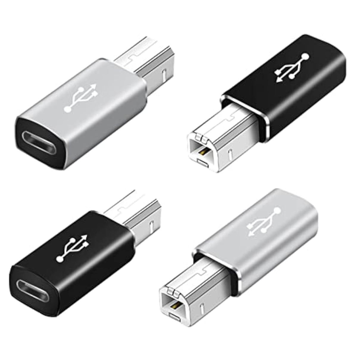 Usb C To Usb B Adapter 4-Pack Usb C Female To Printer Male Converter Adapter C