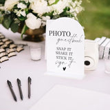 2-piece acrylic wedding signs for ceremony, reception, and guest book décor