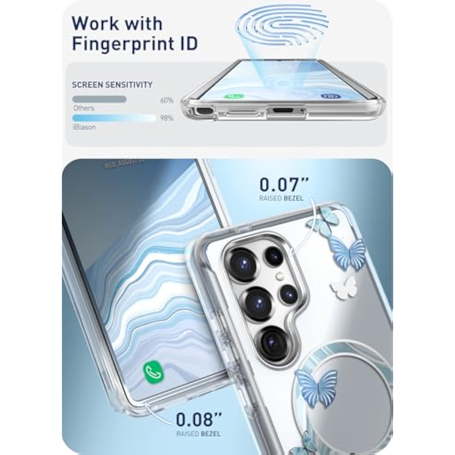Samsung Galaxy S25 Ultra MagSafe Case with Screen Protector & Wireless Charging