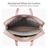 Protective Sleeve Case Bag Compatible With Macbook Pro 16 Inch, 15.6 Inch, Hp, Dell, Acer Aspire, Asus Notebook, Computer Bag With Shoulder Strap,Pocket,Handle, Pink