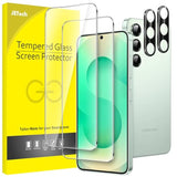 JETech Screen Protector for Samsung Galaxy S25+ / S25 Plus 5G with Camera Lens Protector, Tempered Glass Film, Fingerprint ID Compatible, HD Clear, 2-Pack Each