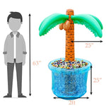 63'' Inflatable Palm Tree Cooler, Tropical Luau Party Decorations, Inflatable Drink Cooler For Parties Jungle Hawaiian Birthday Party Decorations Palm Tree Decor