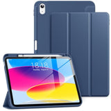 Ipad 10Th Generation Case 10.9 Inch 2022, Slim Tri-Fold Stand Soft Tpu Back Wi