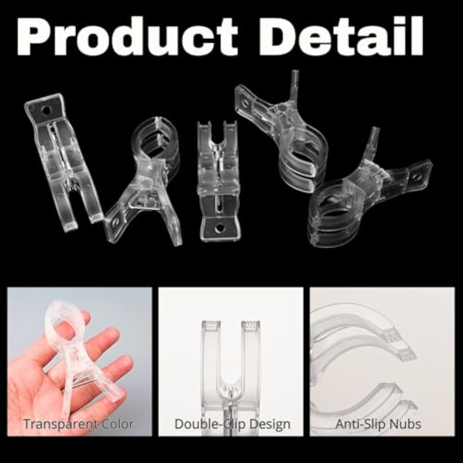 10 Pack Large Balloon Arch Clips Plastic Transparent Backdrop Spring Clamps 3.5 Inch Heavy Duty Clip For Balloon Arch Kit Birthday Decoration Crafts Woodworking Photography Studios