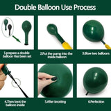 Emerald Green & Gold Balloon Garland Kit – Double Stuffed Arch for Birthday, Wedding, Party Decor