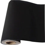 Self Adhesive Velvet Flock Backing Paper Liner For Jewelry Drawer Craft Fabric Peel And Stick Black, Soft Velvet Liner For Drawer Diy 17.7" X 117"