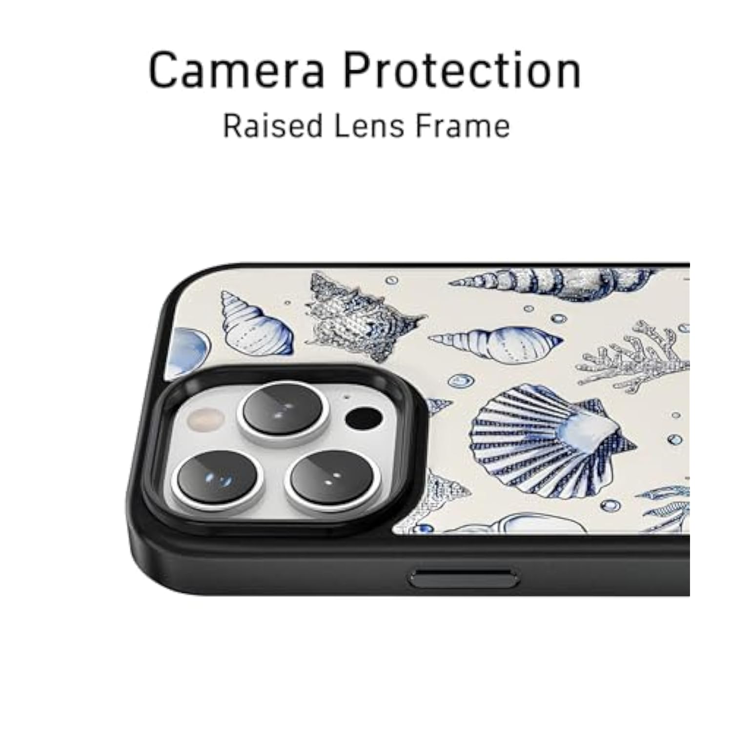 Crystal Glass Phone Case For Iphone 16 Compatible With Magsafe, Summer Sea Ocean Beach Turtle Shell Conch Starfish Designer Shock Proof Heavy-Duty Protection For Men Women Girls