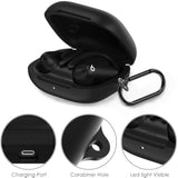 Beats Powerbeats Pro 2 Case with Cleaner Kit, Soft Silicone Case for New Powerbeats Pro 2 Cover Protective Skin with Keychain, Cleaning Pen for Beats Powerbeats Earbuds, Jet Black