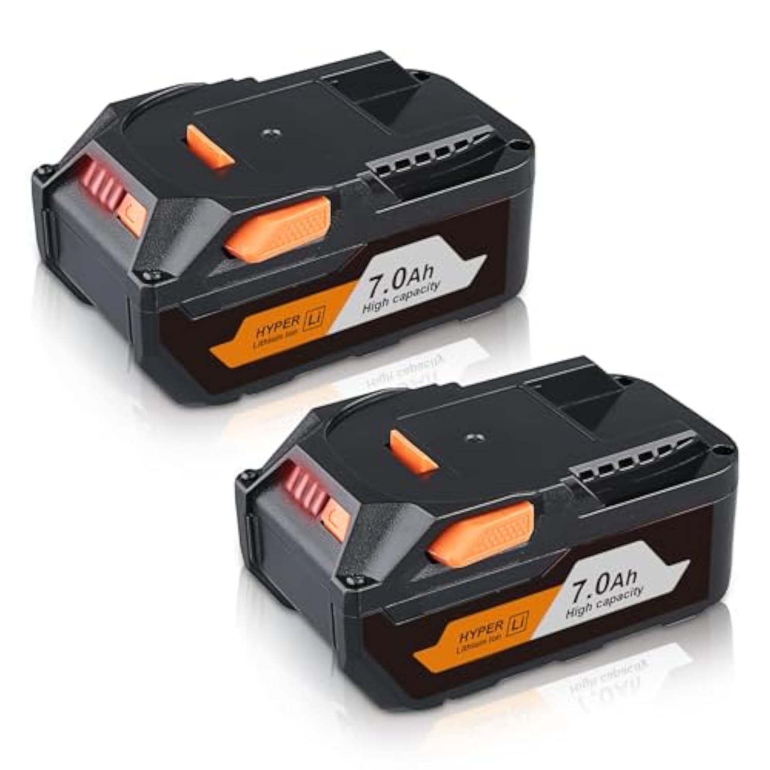 R840087 7.0Ah Replacement For Ridgid 18V Lithium Battery R840087 R840083 R840086 R840085 R840084 Ac840085 Ac840086 Ac840087P Ac840089 Power Tool Battery 2 Packs