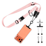 Adjustable Crossbody Phone Lanyard, Universal Phone Wrist Strap and Phone Neck Strap with Tether Tab, Phone Lanyard with Quick Release, Suitable for