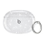 Clear Glitter Case for Beats Studio Buds 2021, Shockproof Soft TPU Case with Keychain, Compatible with Beats Studio Buds Case Cover 2023, Premium De Bayer Material, Ergonomic Design, Fashionable Shining Design, Perfect Protection for Beats Studio Buds