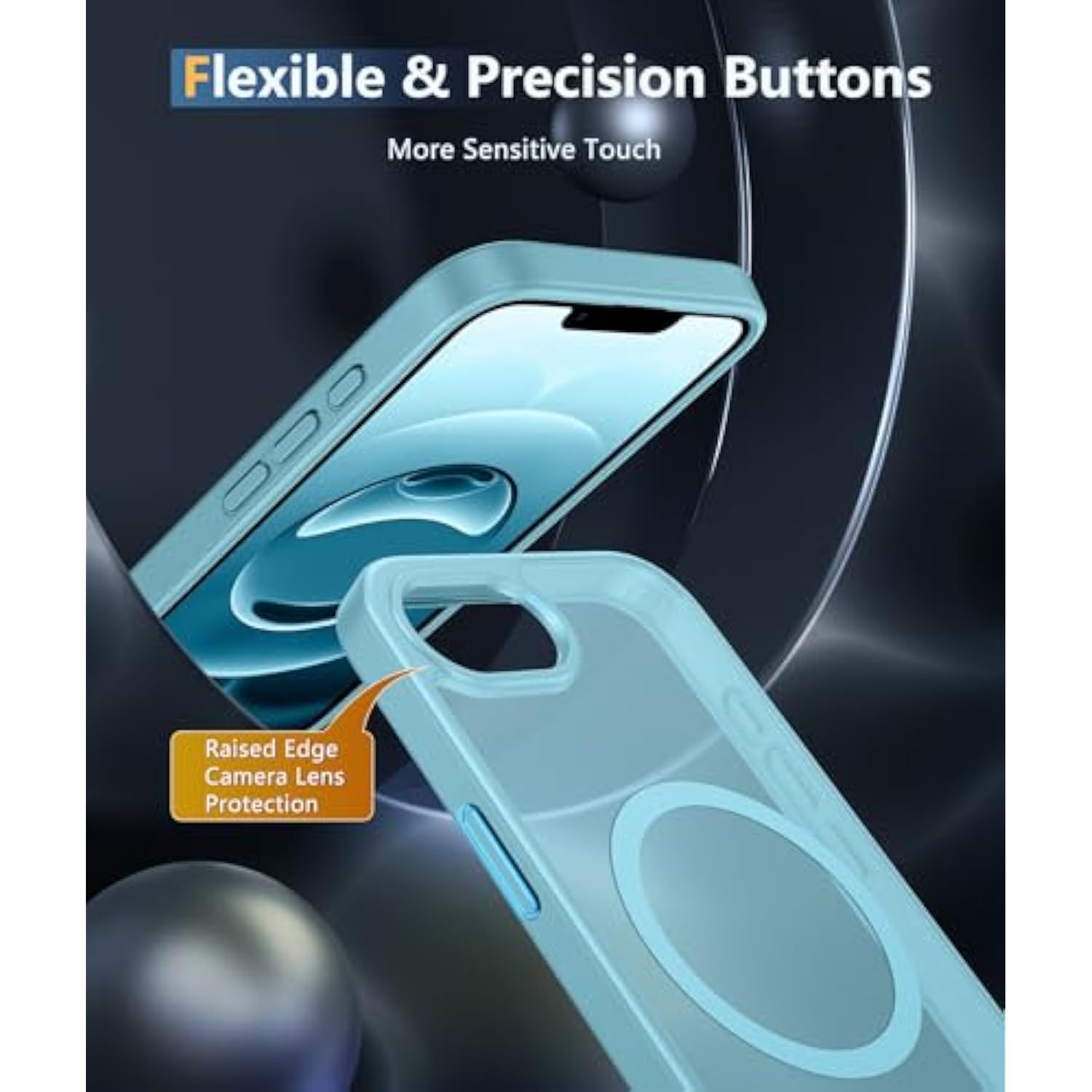 For Iphone 16E Phone Case: Iphone 16E 2025 Magnetic Matte Grade Drop Protection Phone Cover | Slim Anti-Slip Durable Shockproof Cases