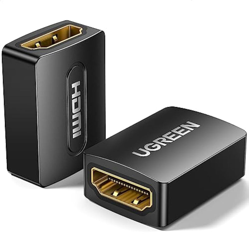 Ugreen Hdmi Coupler 2 Pack, 4K@60Hz Female To Female Adapter Hdmi 2.0 Extender For Hdmi Cables 3D Connector Compatible With Hdtv Roku Tv Stick Chromecast Nintendo Switch Xbox Ps5/4 Laptop Pc Projector