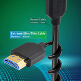 8K Micro Hdmi To Hdmi Coiled Cable, 48Gbps Hdmi To Micro Hdmi 2.1 Version, Ult