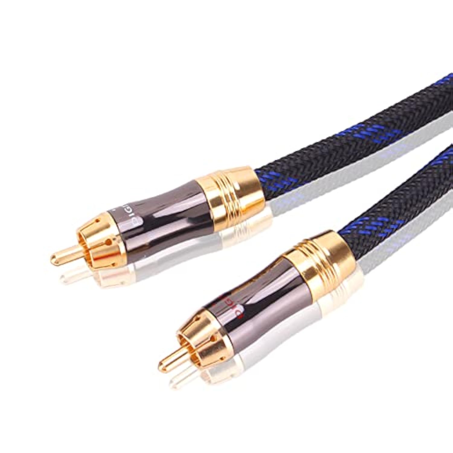 Dual Shielded (Od 8.0Mm) 1 Rca Male To 2 Rca Male Audio Cable Rca Y-Adapter Subwoofer Cable (10 Feet)