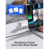 140W Usb-C To Magnetic 3 Cable (6.6Ft,Black) Fit For Macbook Air Charger Mag-Safe Gen 3 Port, Magnetic Safe 3 Cable Fit For 2024 Macbook Pro 14” 16" M4, 2023 Mac-Book Air 13“ 15" M3 & More