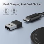 Wireless Charger, 15W Max Fast Magnetic Wireless Charging Pad Compatible With Iphone 16/15/14/13/12 With Usb-A Converter Black