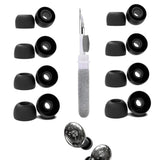 8 Pairs Replacement Ear Tips Compatible With Back Bay Audio Tempo 30, With 3 In 1 Cleaner Kit, Silicone Ear Tips (Xs/S/M/L)
