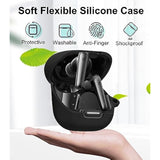 Compatible With Soundcore Liberty 4 Nc Case Ear Tips Set, Silicone Rubber Cover 3 Pairs Double Flange Eartips Buds And Carabiner Accessories Kit For Liberty 4 Nc 2023 Black