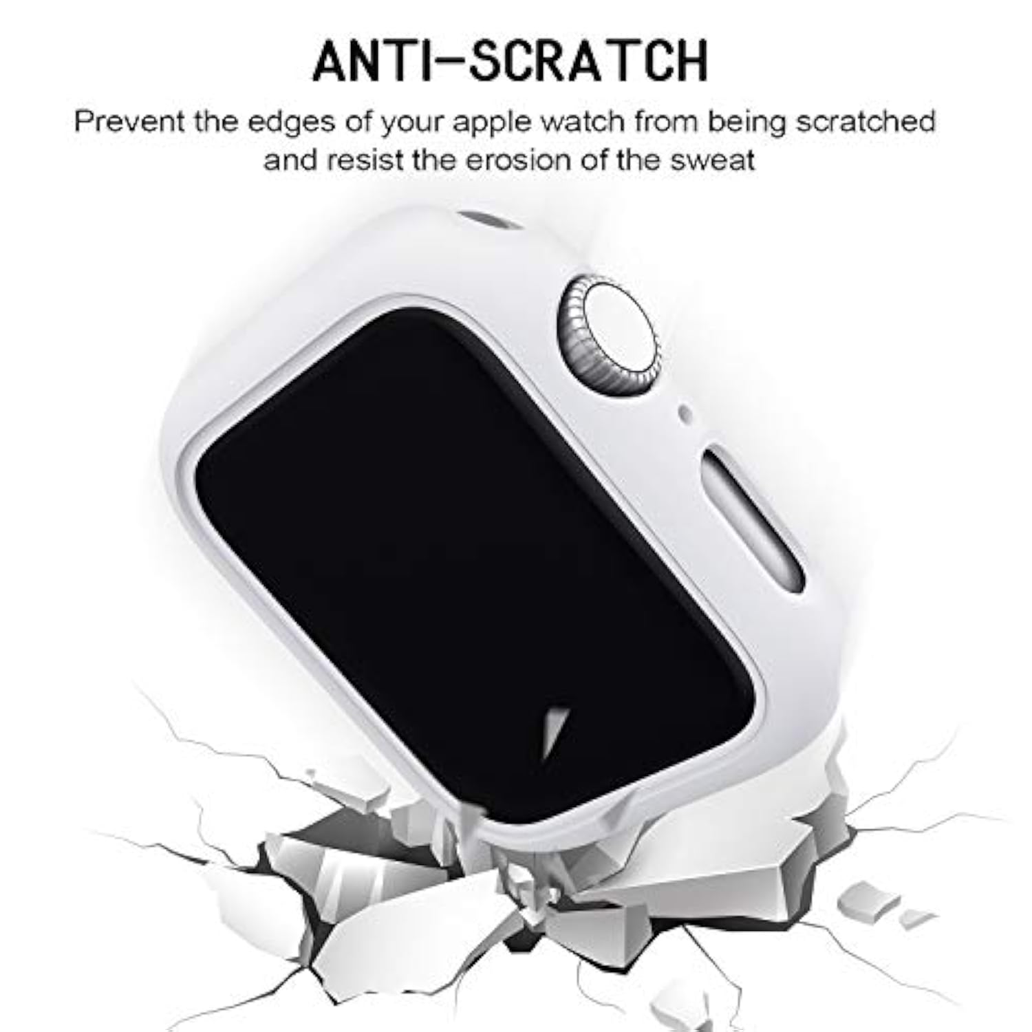 4 Pack Hard Pc Bumper Case Compatible With Apple Watch Se (2Nd Gen) Series 6 Series 5 Series 4 44Mm Without Screen Protector, Scratch Resistant Protective Frame Edge Cover For Iwatch 44Mm