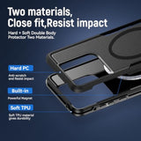 For Moto G Stylus 2025 Case,[Compatible With Magsafe][Military Grade Drop Tested] Heavy Duty Dual-Layer Shockproof Magnetic Tough Rugged Protective Phone Case -6.7 Inch (Black)