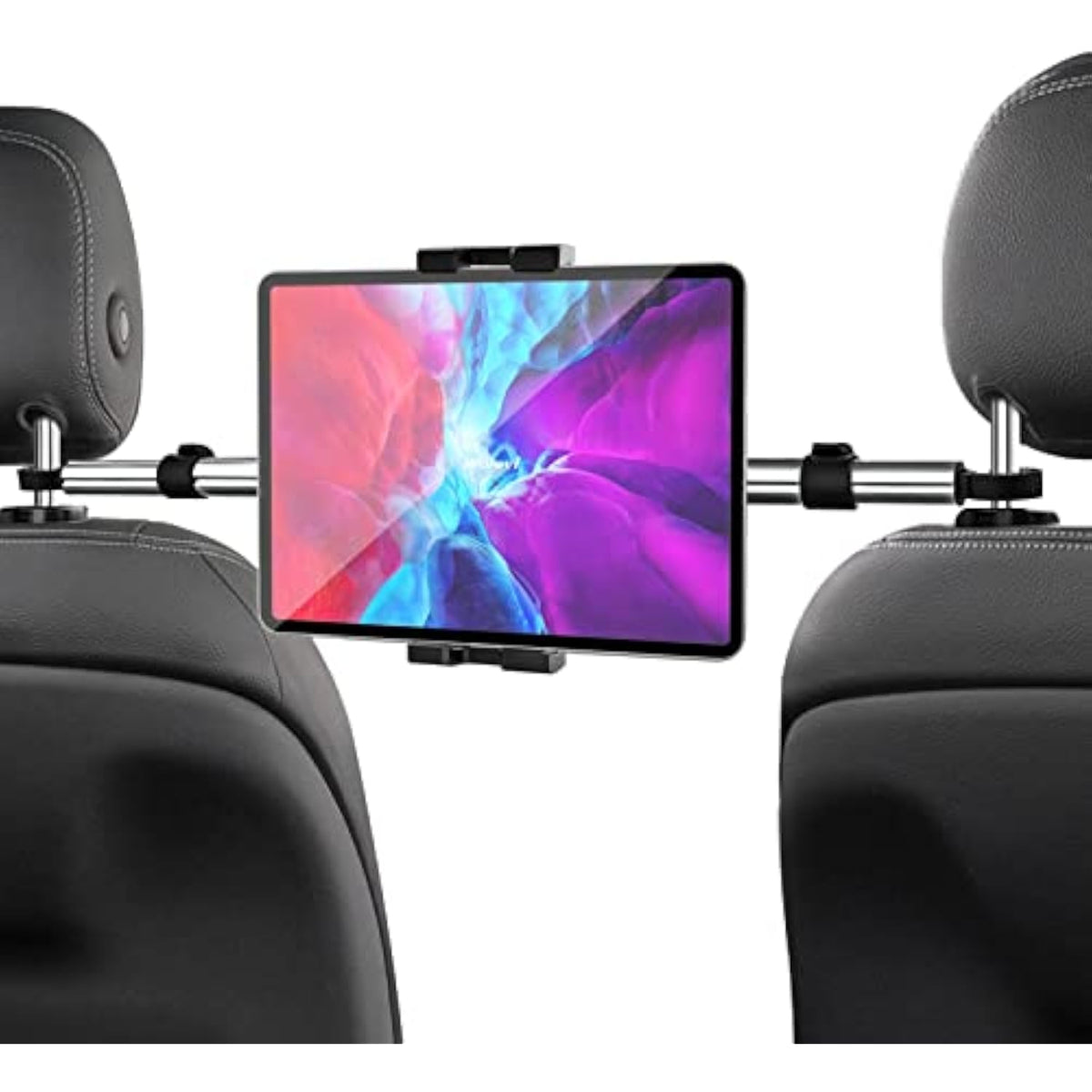 Car Headrest Tablet Holder Mount - [Anti Shake & Stretchable] Tablet Holder Back Seat For Car Between Kids Stand, For Ipad Pro 12.9 Air Mini, Galaxy Tab, Kindle Fire, Switch And 4.7-13" Devices
