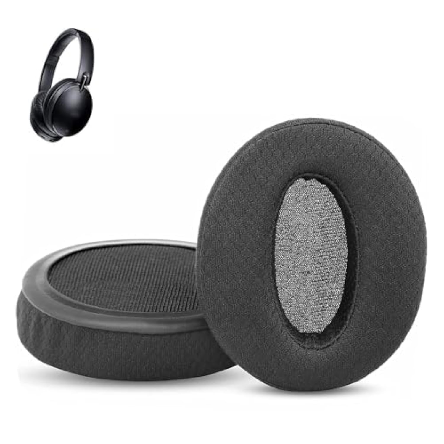 Breathable Replacement Earpads Compatible With Jvc Ha-S87Bn Ha-S88Bn Ha-S90Bn Ha-S78Bn Headphones Ear Pads Cushion(Breathable Fabric/High Density Foam)