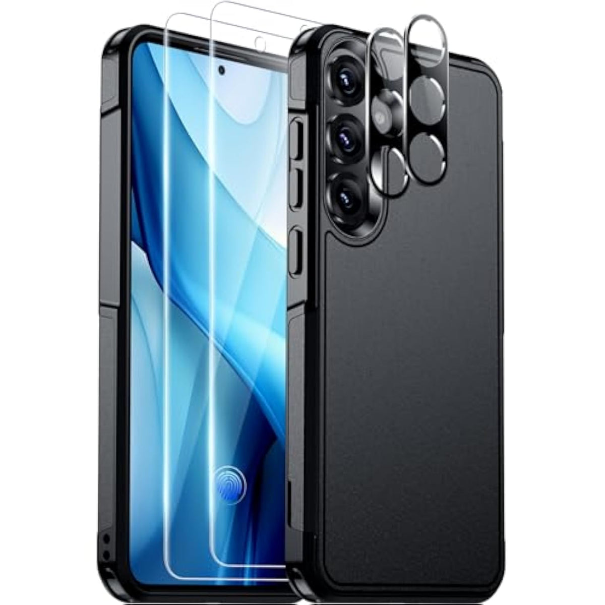 For Samsung Galaxy S25 Case, [ Grade Drop Protection] Heavy Duty Full Body Shockproof Protection Non-Slip Phone Case For S25 Case 6.2 Inch,Black