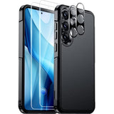 For Samsung Galaxy S25 Case, [ Grade Drop Protection] Heavy Duty Full Body Shockproof Protection Non-Slip Phone Case For S25 Case 6.2 Inch,Black