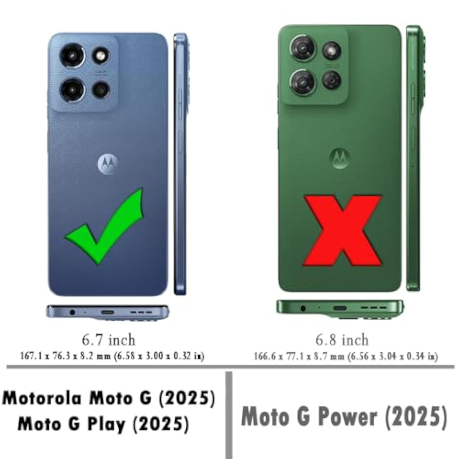 For Moto G 2025 Case: With Screen Protector Shock-Absorption Flexible Tpu Rubber Protective Cover For Motorola G 2025 Case(Red)