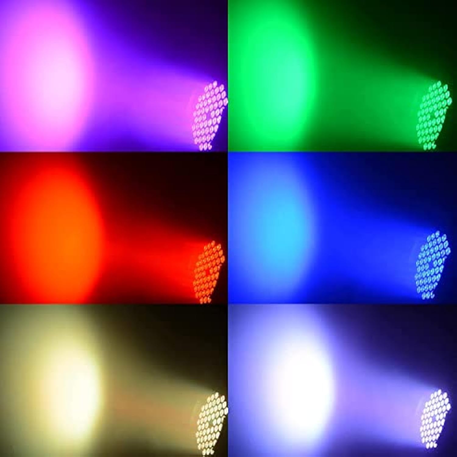 Led Stage Lights, 54X3W Rgb Par Light, Dmx 512 Controller Sound Activated Uplights, Dj Lighting With Daisy Chain, Spotlights, Wash Lights For Stage Performance, Party, Wedding, Club(4 Packs)