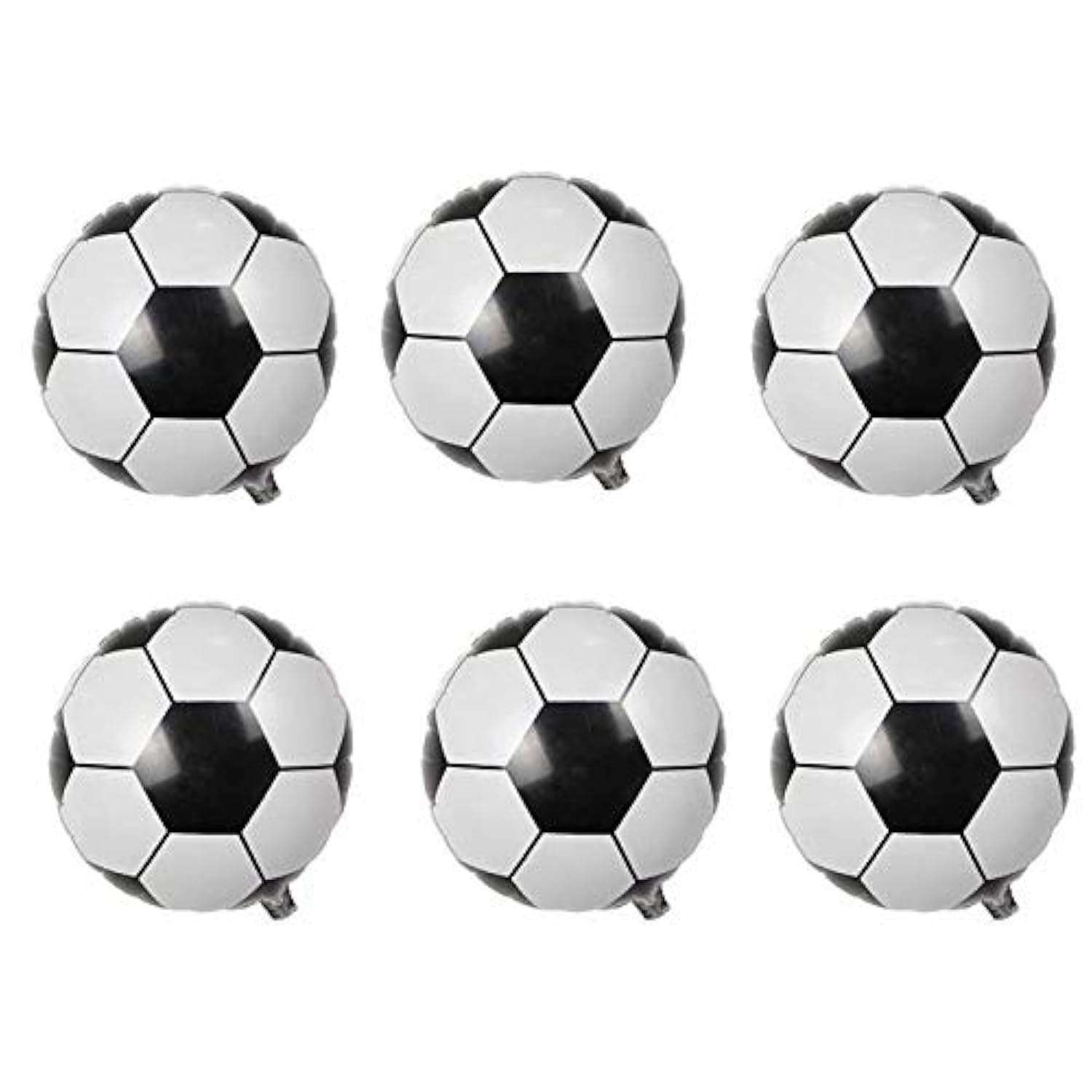 10 Pc 18 Inch Mylar Soccer Balloons for World Cup Party Decorations