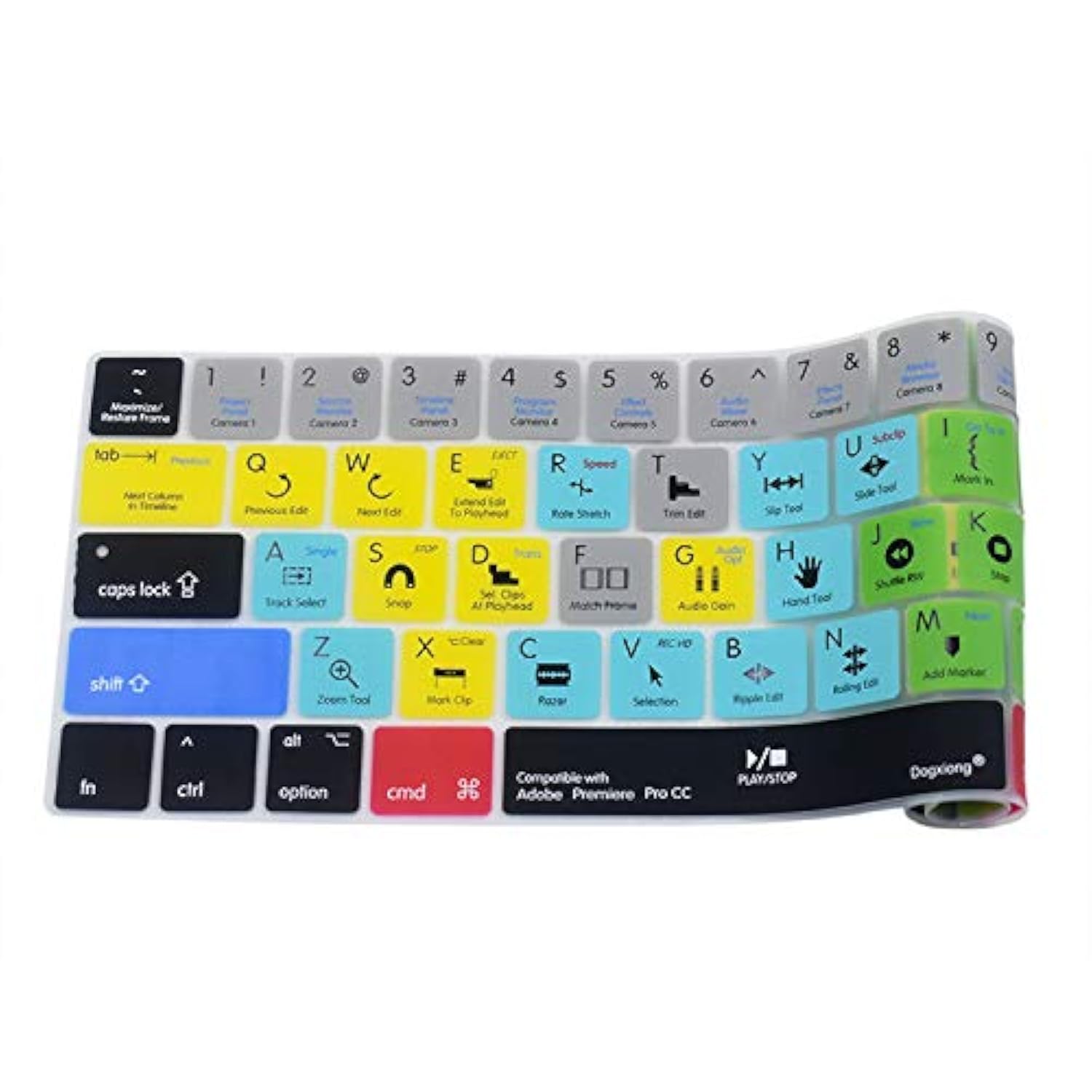 Premiere Pro Cc Shortcuts Hotkey Silicone Keyboard Cover Skin For Macbook Pro