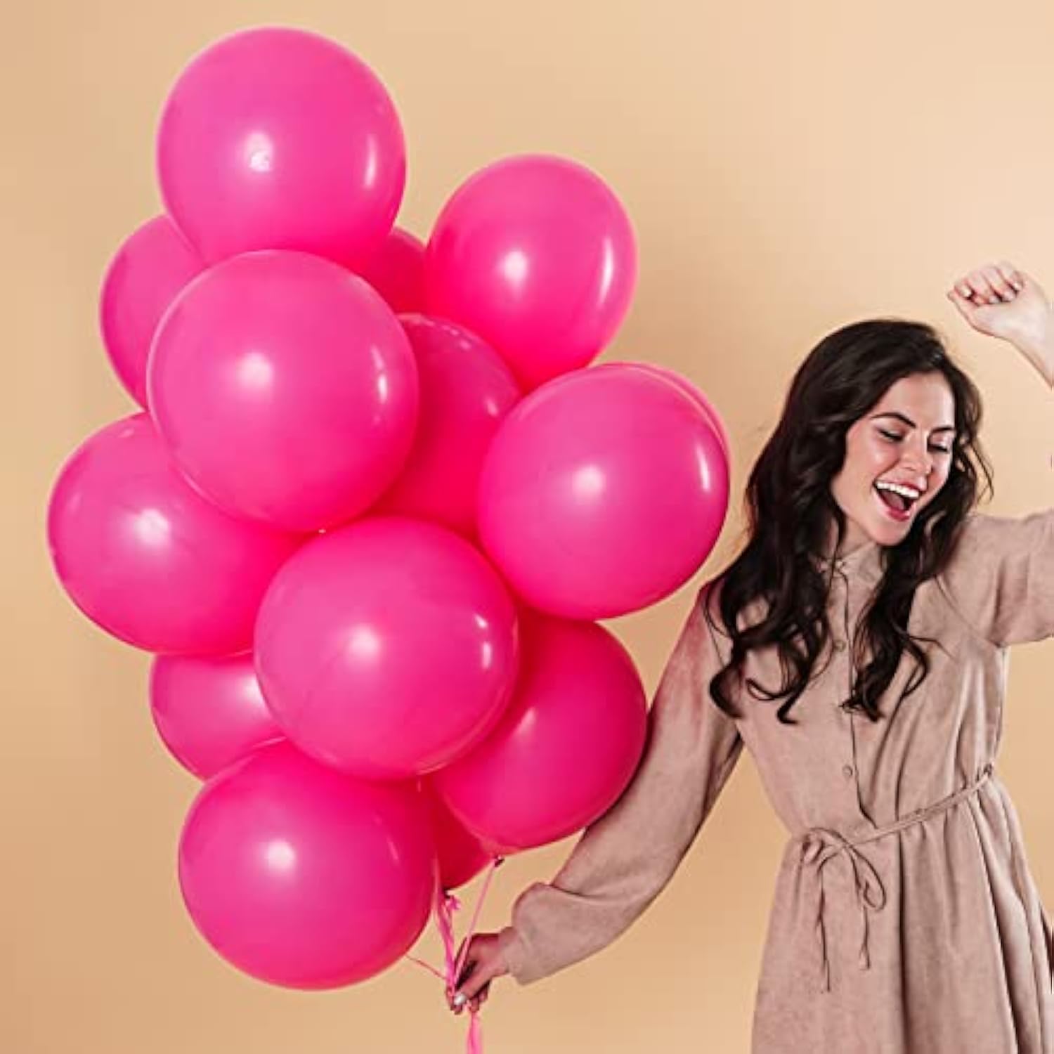 Hot Pink Balloon Arch Kit: 105-Piece Latex Wedding & Party Decor