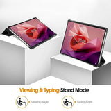 Case For Lenovo Tab P12 12.7 Inch 2023, Folding Folio Ultra-Thin Smart Pu Leat